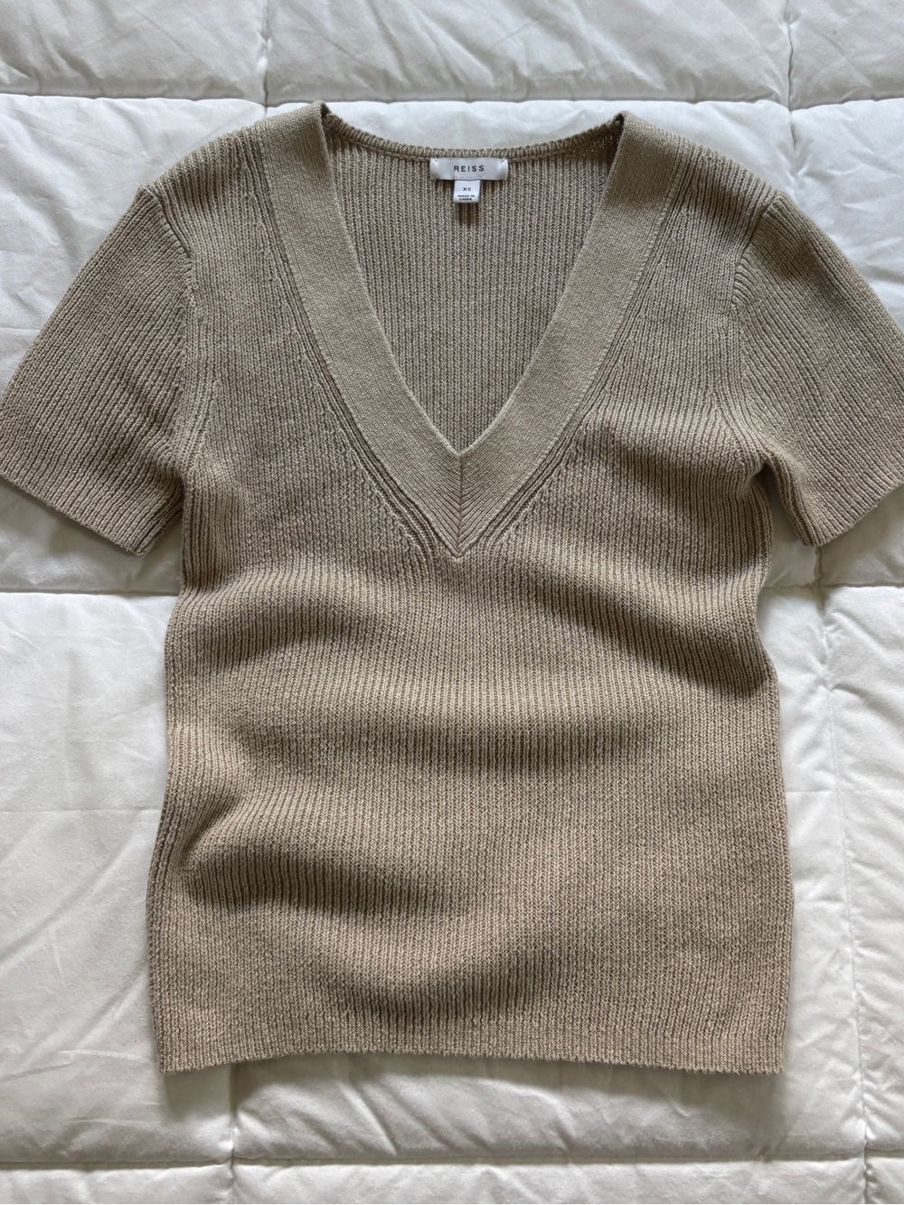Reiss Knit V-Neck Sweater